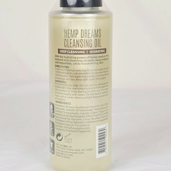 Soo'ae NY Hemp Dreams Cleasing Oil Hydrating - Korean 4.05 fl oz / 120 ml SEALED - Picture 3 of 3